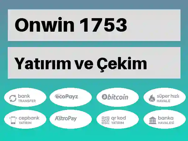 Onwin Mobil Para yatırma ve çekme 1753